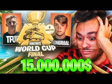 REACCIONANDO a la WORLD CUP EN SOLITARIO de Fortnite *$15.000.000* - TheGrefg