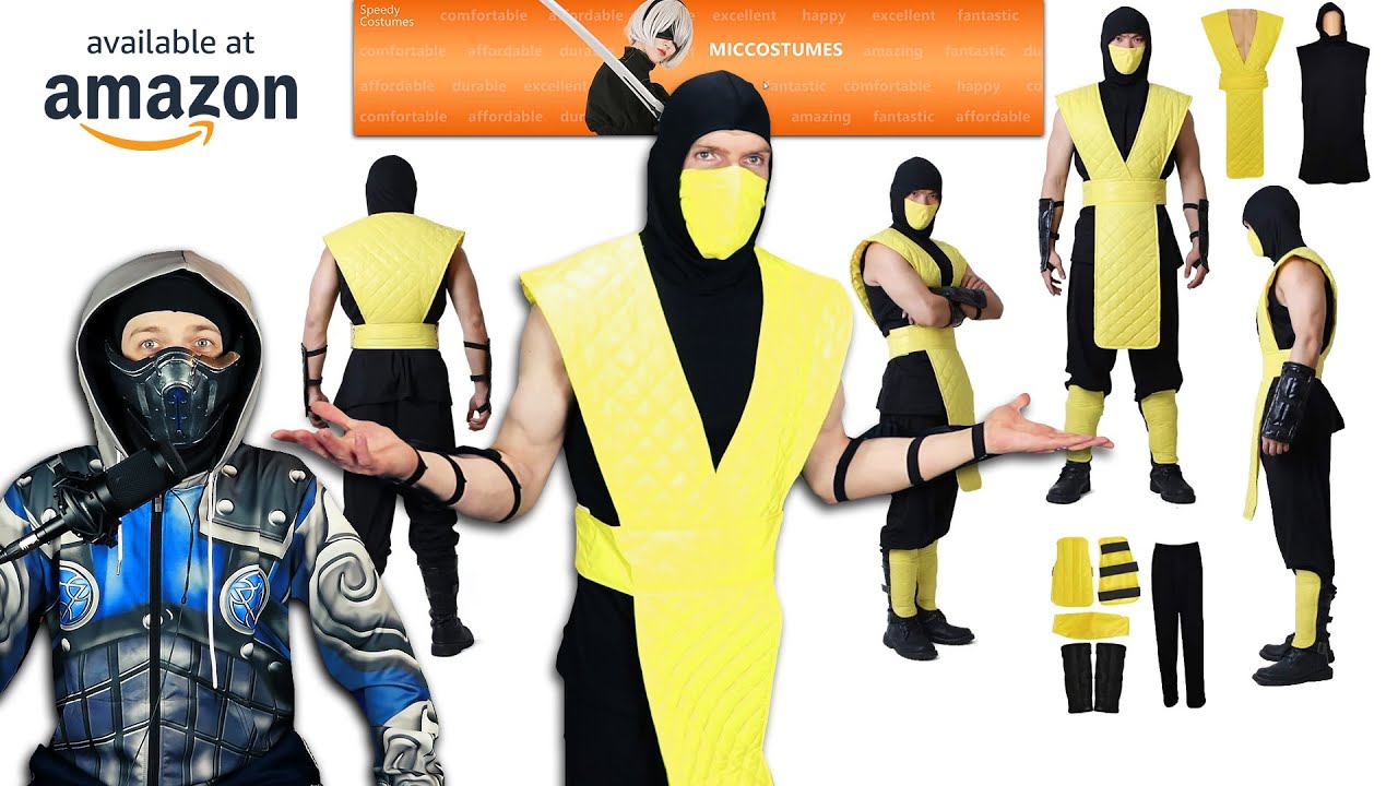 Scorpion And Sub-Zero Open Miccostumes Classic Scorpion Costume! | MK11 PARODY!