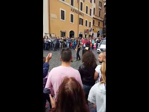 Artisti di strada. Roma. Pink Floyd