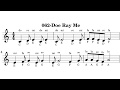 062-Doe Ray Me music sheet