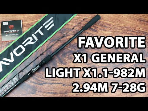 Спінінг Favorite X1 General Light X1.1-982M 2.94m 7-28g Fast
