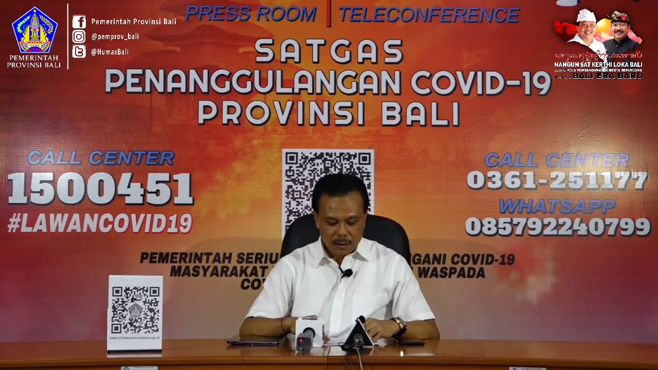 Siaran Pers Perkembangan Penanggulangan COVID–19 Provinsi Bali per 27 Maret 2020