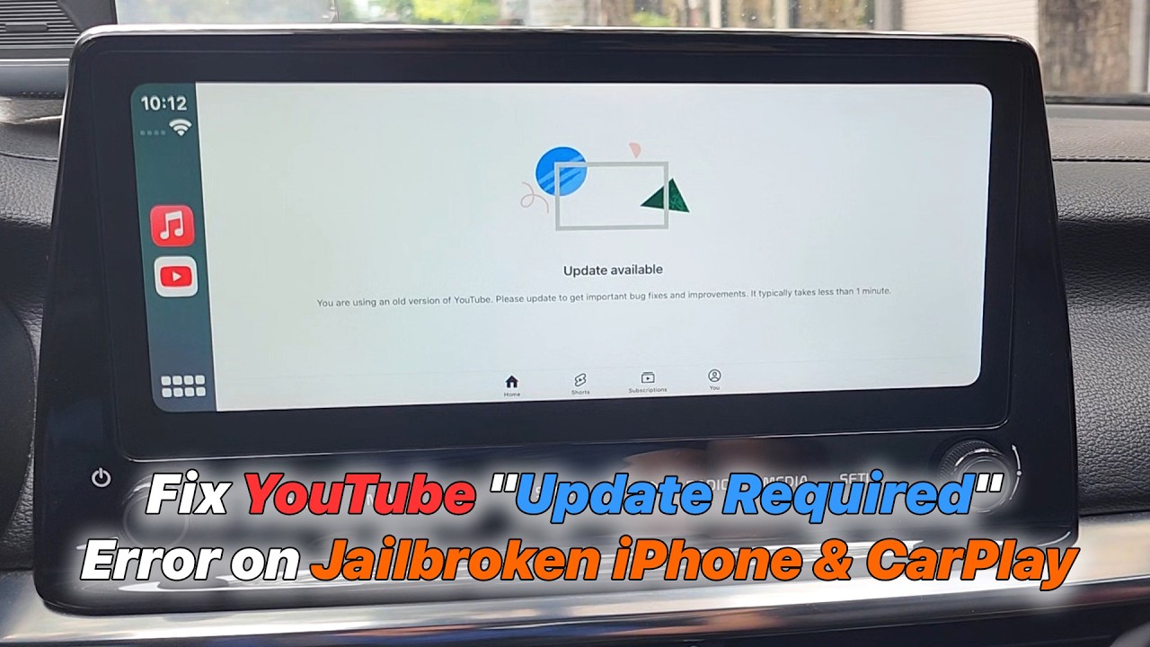 How to Fix YouTube "Update Required" Error on Jailbroken iPhone & CarPlay
