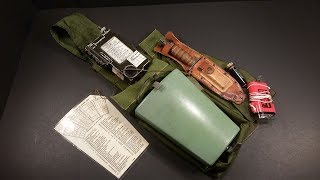 1967 Vietnam US Leg Holster Pilot Survival Kit Review Vintage Military Gadget Testing