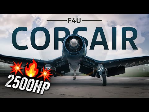 F4U CORSAIR (100% ORIGINAL SOUND) - 4K - FULL ENGINE START-UP + TAKE-OFF