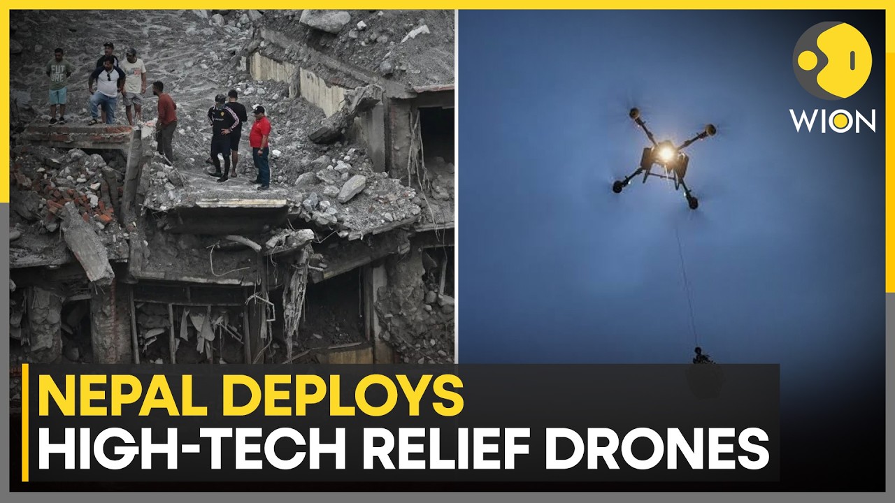 Nepal Floods: Nepal Deploys High-Tech Drones To Deliver Relief In Flood-Hit Areas | WION
