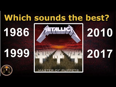 METALLICA (original vs. remaster) Master of Puppets メタリカ メタル・マスター