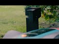 tuinpaal met 2 stopcontacten zwart | video 1
