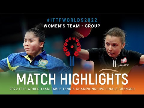 Highlights | Markhabo Magdieva (UZB) vs Anna Wegrzyn (POL) | WT Grps | #ITTFWorlds2022