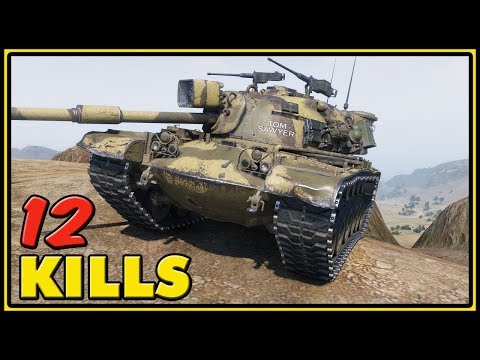 M48A1 Patton - 12 Kills - World of Tanks Gameplay