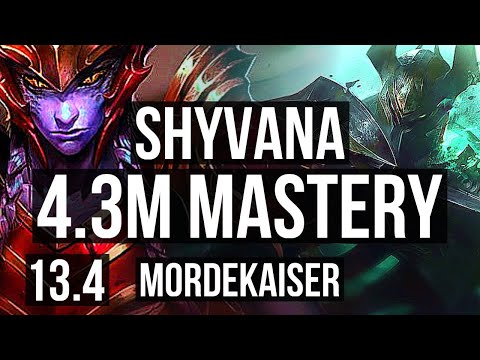 SHYVANA vs MORDEKAISER (TOP) | 4.3M mastery, 800+ games | EUW Diamond | 13.4