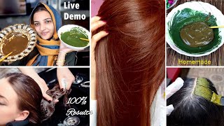 HOW SHE ACHIEVED "NATURAL BROWN" HAIR COLOR? 100% ORGANIC HAIR DYE, GET DESIRED HAIR COLOR AT HOME