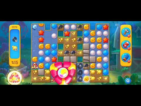 Fishdom Easy Level 2271 (with full seashell [Super Lightning]) @choraelmin