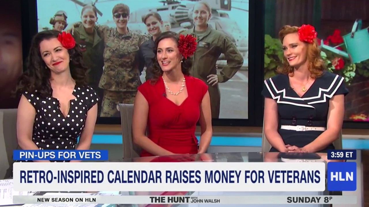 Pin-Ups For Vets on the MICHAELA show on HLN