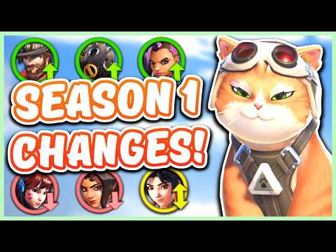 Every HERO CHANGE In Overwatch SEASON 1 (New Subroles!)