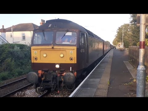 Class 47826 + 55009 'deltic' hauling the Capital Deltic Reprise passes Habrough