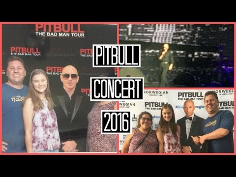 I MET PITBULL?!? Pitbull Concert 2016! Video