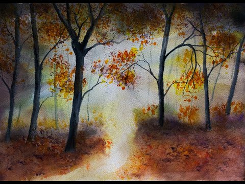 Thumbnail of Painting Autumn Woods