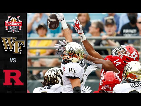 Wake Forest vs. Rutgers TaxSlayer Gator Bowl Highlights (2021)