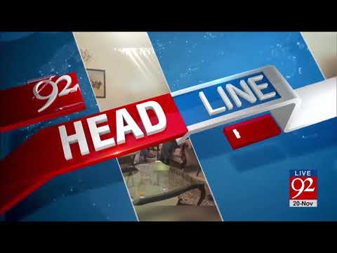 92 News Headlines 06:00 AM - 20 November 2017 - 92NewsHDPlus