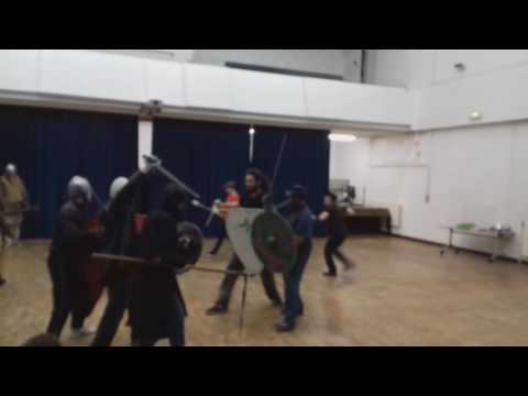 Reenactment Training with Teesside University Battle Re-enactment Society!