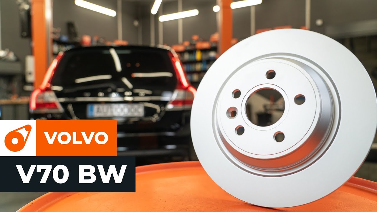 Kuinka vaihtaa jarrulevyt taakse Volvo V70 BW-autoon – vaihto-ohje