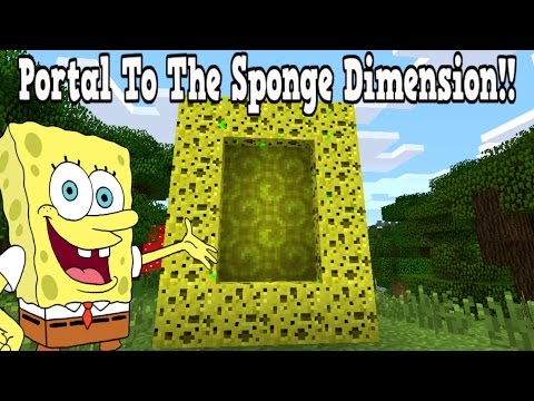 SmoothMarky - Minecraft How To Make A Portal To The Sponge Dimension - Sponge Dimension Showcase!!!
