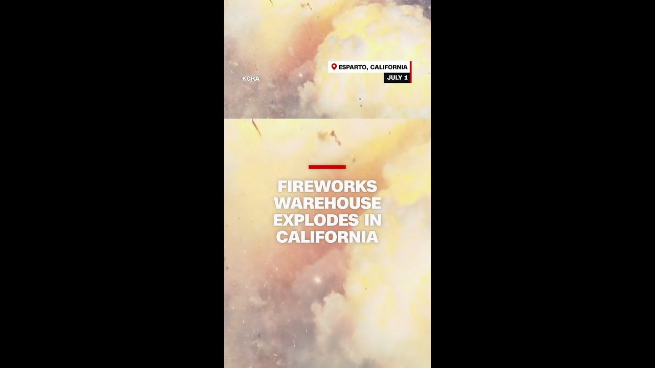 Fireworks warehouse explodes in California