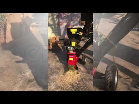 Funktionsvideo Benzinhäcksler GeoTech GS150EL - Benzinmotor Loncin 15 PS - E-Starter