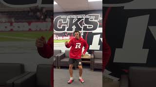 REDBLACKS players prepare for post-game silent disco on July 3