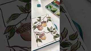 Fall sketchbook acorns