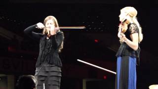 Courtney and Brooklyn Collingsworth play The Prayer at NQC 2012 .