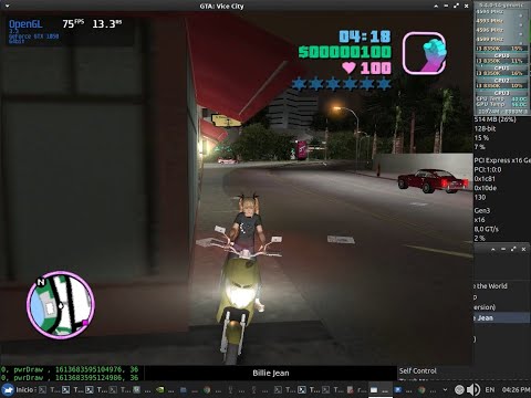 ReVC + Mods Native Test 60fps NVENC x64 + Sound (Core i3 8350K) + Nvidia 460.39