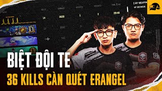 💀 Biệt đội lính đánh thuê TE - Càn quét Erangel với 36 kills tại chế độ rank