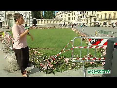 2018-09-12 FIRENZE - DISTRUTTE FIORIERE DURANTE RIPRESE SIX UNDERGROUND