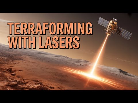 Laser Terraforming Mars