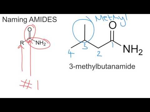 Naming AMIDES for A level Chemistry
