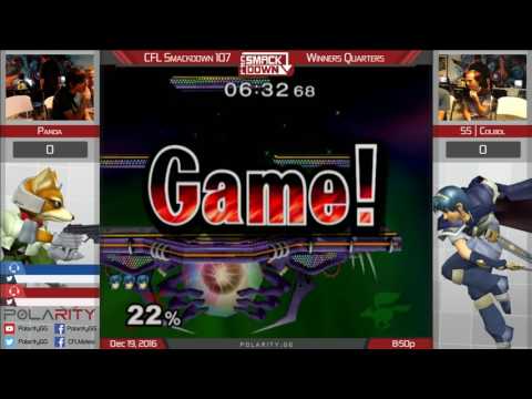 CFL Smackdown 107 Melee - Panda (Fox) vs SS Colbol (Marth) - Winners Quarters