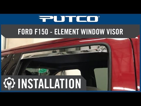 Window Visor Install for Ford F150 and Super Duty