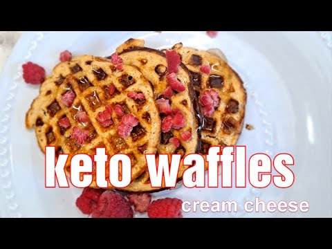 Easy Keto Cream cheese waffles / 4 ingredients only