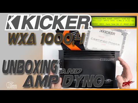 Kicker's Warhorse WXA1000 4 amp dyno and unboxing