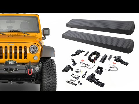 How to Instal Go Rhino E1 Electric Running Board: 2018 Jeep Wrangler JK 4 Door