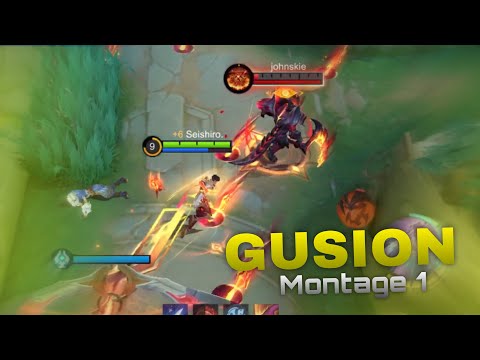 1 SEC COMBO⚡️GUSION FAST HAND MONTAGE #1 | BEST GUSION MONTAGE 2025 - MLBB