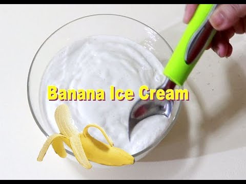 Banana Ice cream Very Tasty | 3 ingredients | without machine frozen banana ice cream