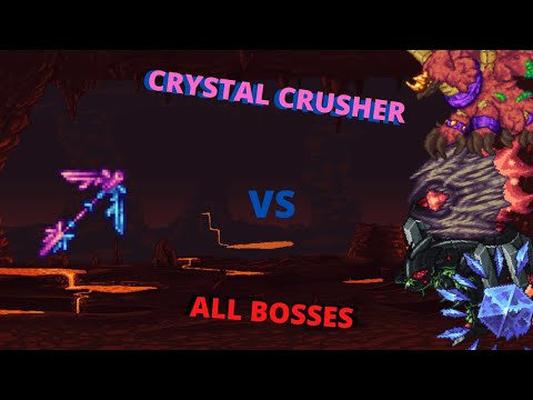 Crystal Crusher vs All Bosses (Terraria Calamity Mod)
