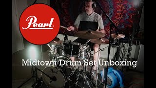 Video thumbnail for PEARL MIDTOWN DRUM SET UNBOXING by The Michael Jade Drum Channel