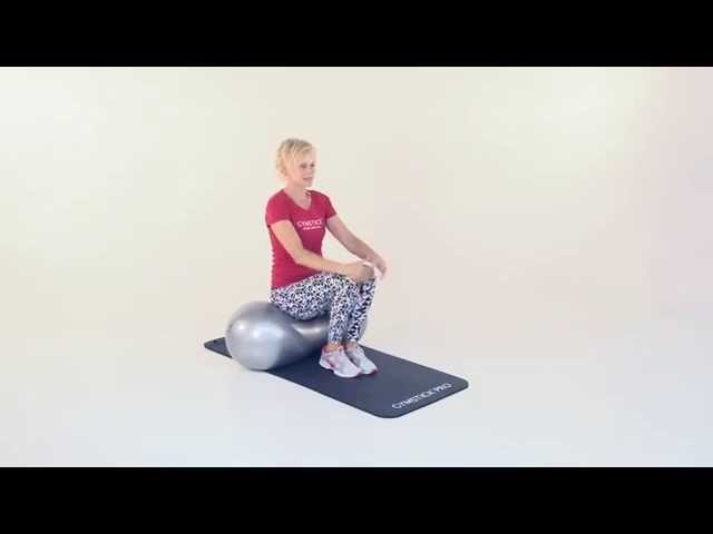 Video Teaser für Oval Exercise Ball - Tricep Dips