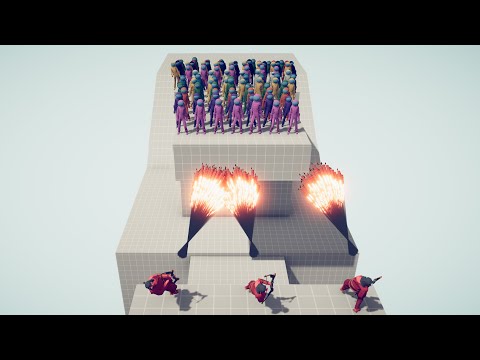 3x EVERY GOD vs 100x AMONG US UNITS - Totally Accurate Battle Simulator TABS