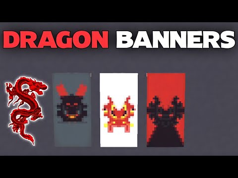 EPIC Dragon Banner Tutorial in Minecraft