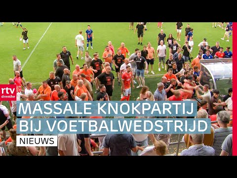 Knokpartij bij wedstrijd WKE '16 en FC Surhuisterveen & Camping in eigen Tuin| RTV Drenthe